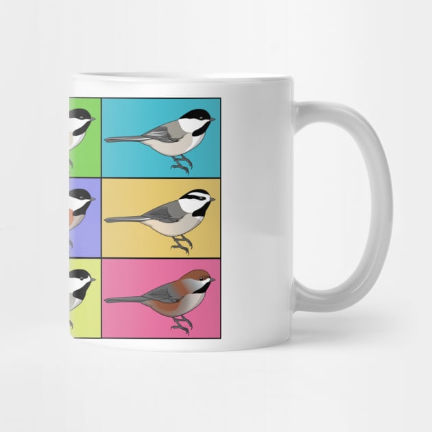 Warhol Birds - Chickadee by Feathered Focus